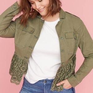 lane bryant peplum jacket